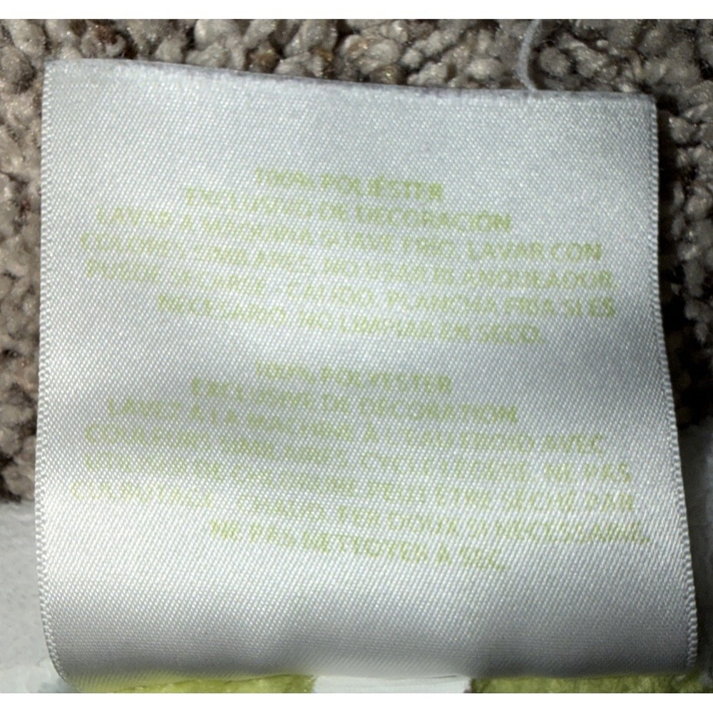 Lambs & Ivy Blue Green Gray Stripe Baby Blanket‎ Gray Elephant 3D Ear 30"x39" - Picture 5 of 5